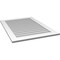 Ekena Millwork Vertical Surface Mount PVC Gable Vent: Non-Functional, w/3-1/2"W x 1"H, Standard Frame, 30"W x 42"H GVPVE30X4201SN - alternate 2